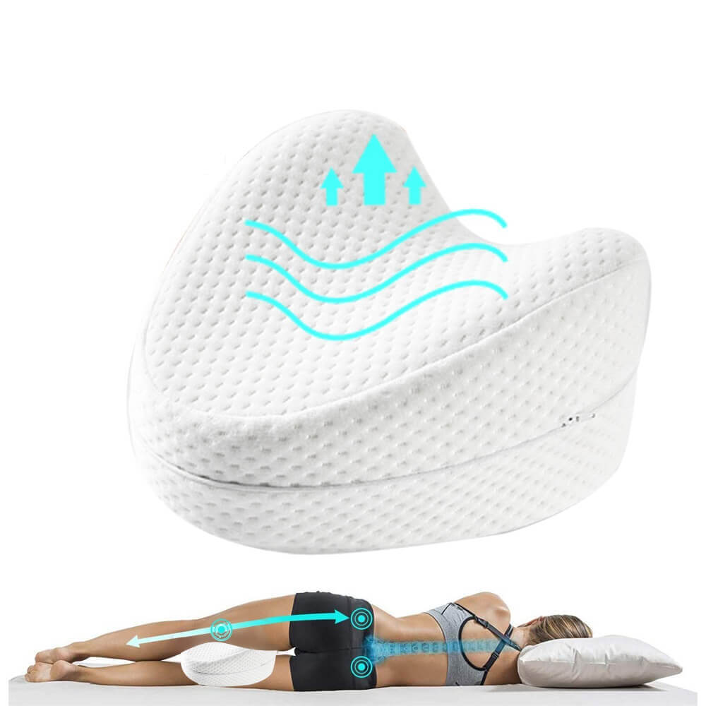 Cuscino gambe ergonomico allineamento anche chi dorme fianco