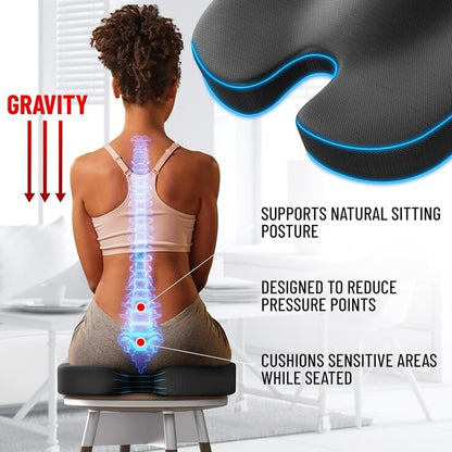 Cuscino sedia ufficio ergonomico gel rinfrescante comfort giornata