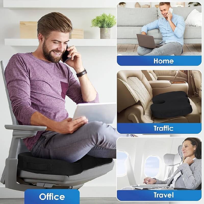 Cuscino seduta sezione zone scarico pressione design ergonomico